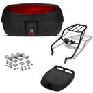 Baú 45 Litros Pro Tork + Bagageiro Nxr Bros 125/150 2003/08 Vermelho Baú 45 Litros Pro Tork + Bagageiro Nxr Bros 125/150 2003/08 Vermelho