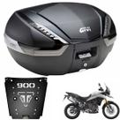 Baú 47L Givi Fumê + Bagageiro Monokey Triumph Tiger 900 Bráz Baú 47L Givi Fumê + Bagageiro Monokey Triumph Tiger 900 Bráz