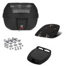 Baú Bauleto 28 Litros Pro Tork Com Suporte Base Para Moto Nxr Bros 150 160 2009 A 2014 Xre 190 300