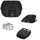 Baú Bauleto 28 Litros Pro Tork Com Suporte Base Para Moto Nxr Bros 150 160 2009 A 2014 Xre 190 300