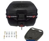Baú / Bauleto 33 litros Para Moto - Modelo Carbon - Capacidade Para 1 Capacete - Marca Glider
