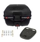 Baú / Bauleto 33 litros Para Moto - Modelo Carbon - Capacidade Para 1 Capacete - Marca Glider