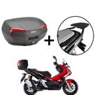Baú Bauleto Givi E46nbr - Riviera 46l + Suporte Baú superior Honda ADV 150 Baú Bauleto Givi E46nbr - Riviera 46l + Suporte Baú superior Honda ADV 150