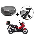Baú Bauleto Givi E46ntbr - Riviera 46l + Suporte Baú superior Honda ADV 150 Baú Bauleto Givi E46ntbr - Riviera 46l + Suporte Baú superior Honda ADV 150