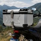 Bau bauleto moto gp tech traseiro aluminio polido y65 litros top case grande viagem longas uso diario Bau bauleto moto gp tech traseiro aluminio polido y65 litros top case grande viagem longas uso diario