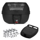 Baú Bauleto Para Motocicleta 28 Litros Modelo Smart Box Automotivo Trava De Segurança Preto com Lente Cristal - Pro Tork