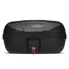 Baú Bauleto Para Motocicleta Moto Pro Tork Smartbox 2 45 Litros Automotivo Trava De Segurança Preto Com Lente Cristal