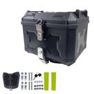 Baú Bauleto Top Box 45 Litros Forrado Com Base Universal