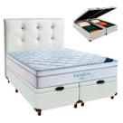 Bau Blindado Branco Com Colchão Queen Freedom Ortobom+Cabeceira