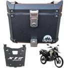 Baú Braz Alumínio Preto Urban 35l + Bageiro Xtz Lander 250