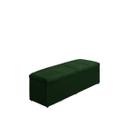Baú Calçadeira Estofada Raissa 100 Cm Suede Verde Militar