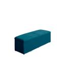 Baú Calçadeira Estofada Raissa 1,93 Cm Suede Azul Royal