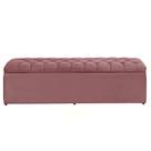 Báu calçadeira sapateira Dubai 1,38 Mt-Veludo Rosa