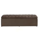 Báu calçadeira sapateira Dubai 1,58 Mt-Suede marrom
