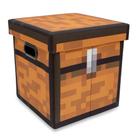 Baú de armazenamento Minecraft Brown Chest 33cm com tampa
