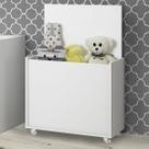 Baú de Brinquedos com Rodízio Kd1635 Branco - Quiditá Móveis Baú de Brinquedos com Rodízio Kd1635 Branco - Quiditá Móveis