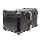Bau de Moto Traseiro 60 Litros Universal Aluminio Anti-roubo Preto Cabem 2 Capacetes