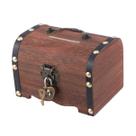 Baú de tesouro de madeira vintage Piggy Bank IMIKEYA para crianças