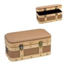 Baú Decorativo em MDF Revestido Caramelo 41cm - Espressione
