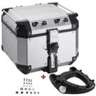 Baú Givi Monokey Traseiro Trekker Outback 42L Obkn42A Prata + Base M5 Givi