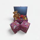Baú Infantil Unicórnio Com 2 Puff