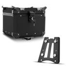 Baú Moto Alumínio Top Case 35 Litros + Base de Fixação Super Adventure Ténéré 660 2012 À 2016