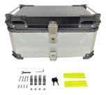 Bau Moto Bauleto Universal 65l Com Base Traseiro Aluminio