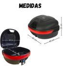 Bau Moto Preto Bauleto com Base Universal 35L Bau Moto Preto Bauleto com Base Universal 35L