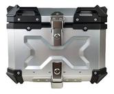 Bau Moto Traseiro 45 Litros Universal Aluminio Anti-roubo Nf