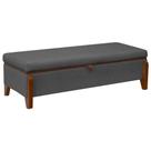 Baú Organizador Puff Bali 195 cm Bouclé Para Quarto e Sala