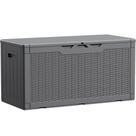 Baú Organizadora Devoko 121x54x62 cm à Prova d'Água com Fechadura, Cinza Baú Organizadora Devoko 121x54x62 cm à Prova d'Água com Fechadura, Cinza