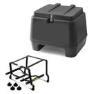 Baú Pro Tork 80 Litros Preto + Suporte Desmontavel Factor 150 2018