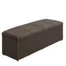 Baú Raissa 100Cm Calçadeira Estofada Suede Diversas Cores