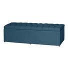 Baú Recamier Calçadeira Imperatriz Captone Estofada Para Quarto Cama Queen Size 158 cm