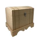 Baú Trabalhado Cofre Com Fecho Cadeado 24x18x21 Em MDF Baú Trabalhado Cofre Com Fecho Cadeado 24x18x21 Em MDF