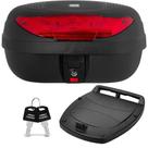 Bauleto Baú Moto Traseiro 45 Litros SmartBox 2 com Lente Vermelha BP09 Pro Tork
