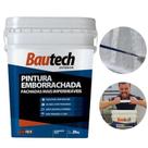Bautech Pintura Emborrachada Impermeabilizante Branca 20 kg Proteção e Acabamento Durável