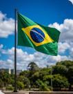 BBandeira do Brasil 1,50x0,90m Dupla Face com Ilhós Poliéster Resistente