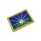BC0011-011 Bandeira Uberlândia MG Patch Bordado 5,7x3,8cm Tipo de material:B) Fecho de Contato