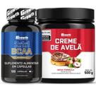 Bcaa 120 Caps + Creme Avelã Fit 500g Growth Supplements