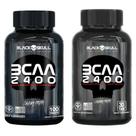 Bcaa 2400mg 100 Caps + Bcaa 30 Caps Preta Black Skull