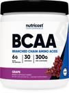 BCAA em pó Nutricost Grape Flavor 30 porções vegetariano