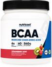 BCAA em pó Nutricost Sabor Morango Kiwi 60 porções
