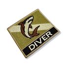 BD0176N-003 Bandeira Mergulhador Patch Bordado 7,5x6,3cm BD0176N-003 Bandeira Mergulhador Patch Bordado 7,5x6,3cm