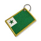 BD0179-001 Bandeira Esperanto Patch Bordado 8x5,5cm BD0179-001 Bandeira Esperanto Patch Bordado 8x5,5cm