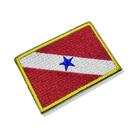 BE0001-001 Bandeira Pará Patch Bordado 7,5x5cm BE0001-001 Bandeira Pará Patch Bordado 7,5x5cm