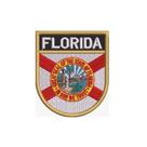 BE0007E-001 Bandeira Florida Patch Bordado 6,8x8,0cm BE0007E-001 Bandeira Florida Patch Bordado 6,8x8,0cm
