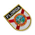 BE0007E-001 Bandeira Florida Patch Bordado 6,8x8,0cm BE0007E-001 Bandeira Florida Patch Bordado 6,8x8,0cm