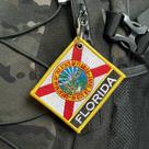 BE0007N-001 Bandeira Florida Patch Bordado 7,5x6,3cm BE0007N-001 Bandeira Florida Patch Bordado 7,5x6,3cm