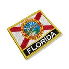 BE0007N-001 Bandeira Florida Patch Bordado 7,5x6,3cm BE0007N-001 Bandeira Florida Patch Bordado 7,5x6,3cm